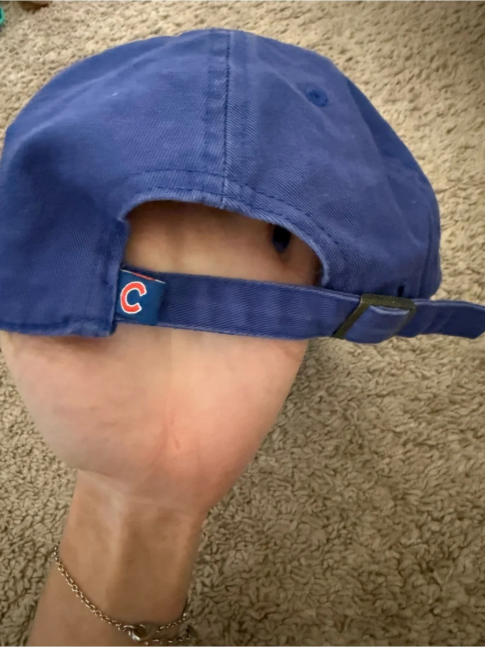 MLB Chicago Cubs Blue Red Logo Kids Hat
